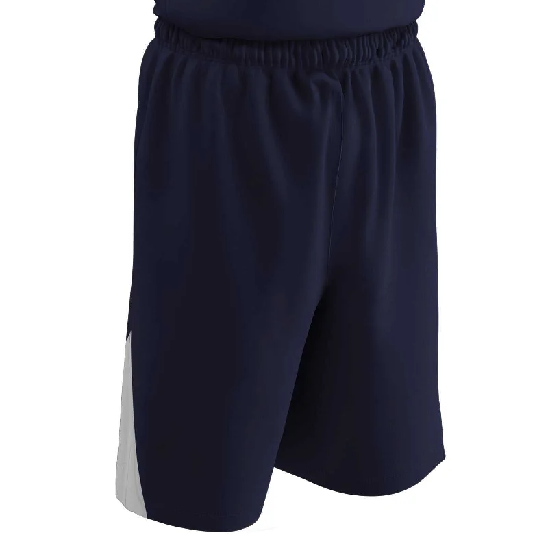 Stylish Shorts for Women-Champro BBS4 Dri-Gear Pro-Plus Reversible Basketball Short - Navy White