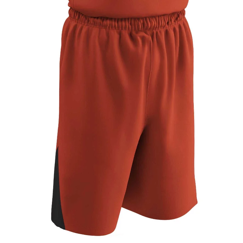 Trendy Shorts for Men-Champro BBS4 Dri-Gear Pro-Plus Reversible Basketball Short - Orange Black