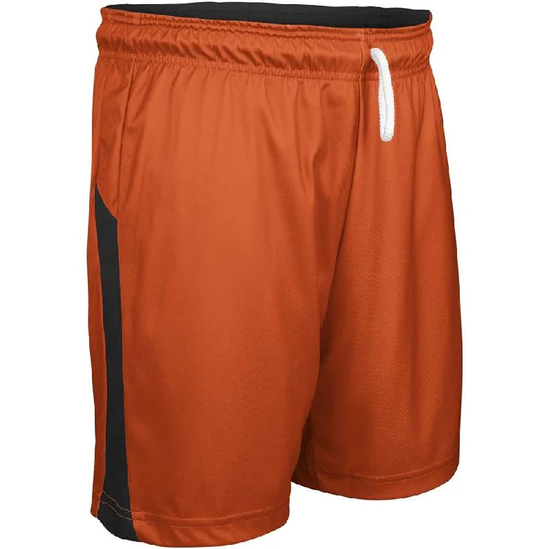 Running Shorts for Women-Champro BBS41 Swish Reversible Men's and Youth Basketball Short - Orange Black