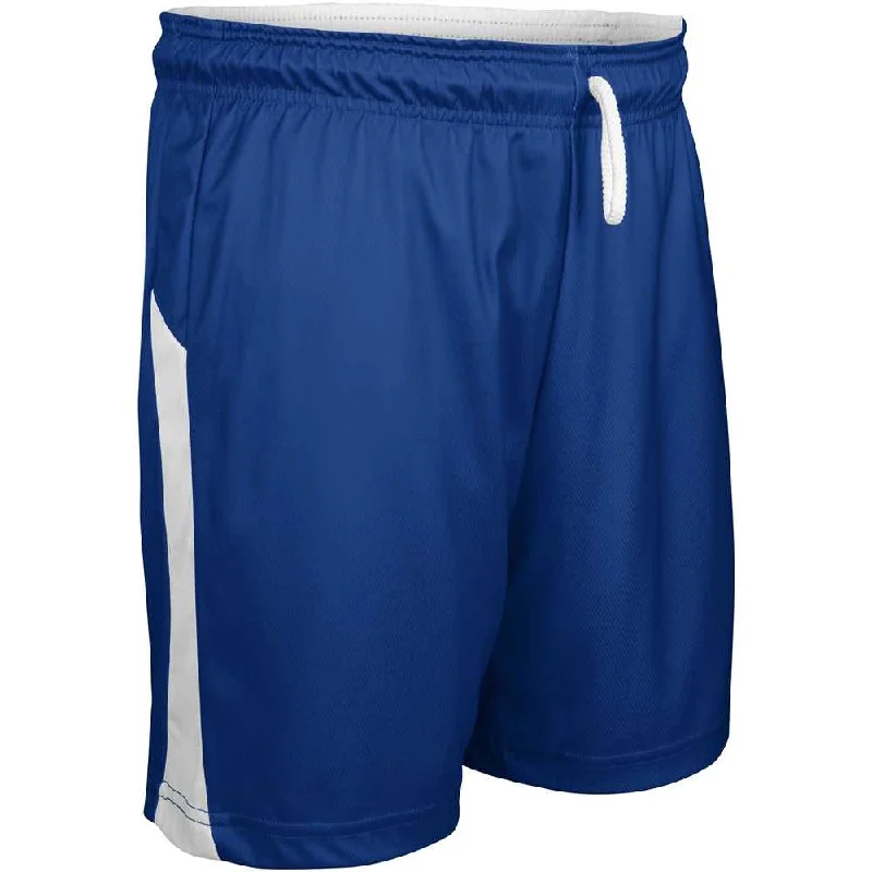 Bike Shorts-Champro BBS41 Swish Reversible Men's and Youth Basketball Short - Royal White