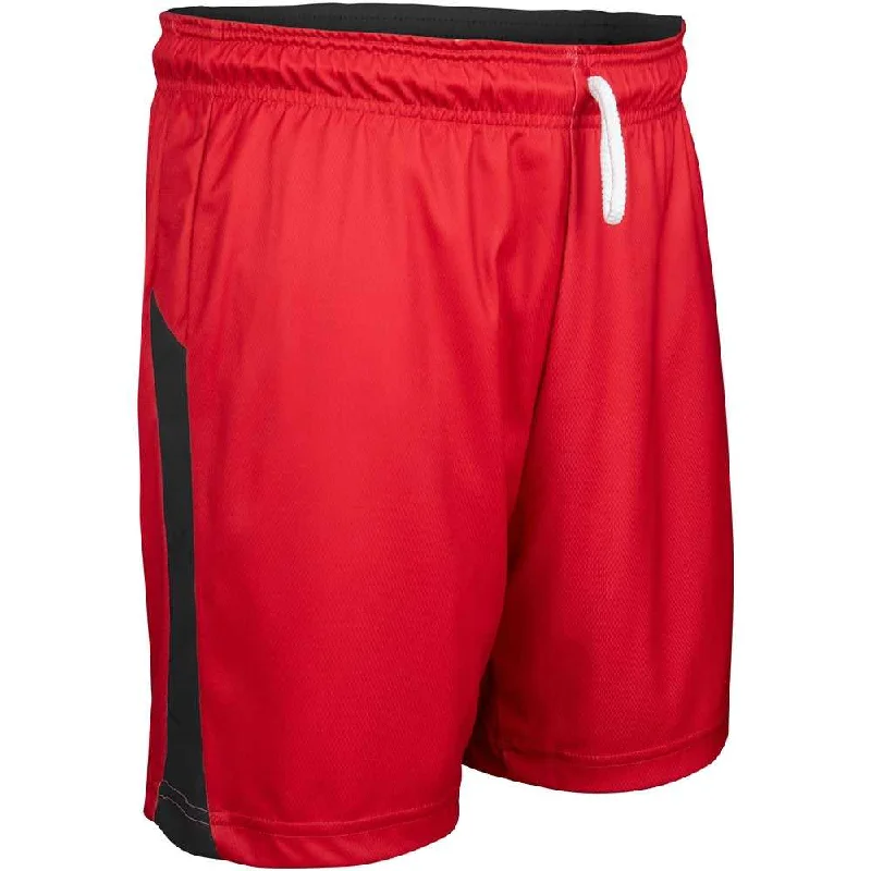 Yoga Shorts-Champro BBS41 Swish Reversible Men's and Youth Basketball Short - Scarlet Black