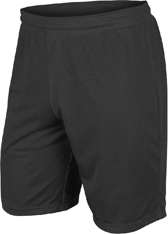 Shorts for Hot Weather-Champro BBS55 Dynamic Tricot Men's and Youth Mesh Short - Black