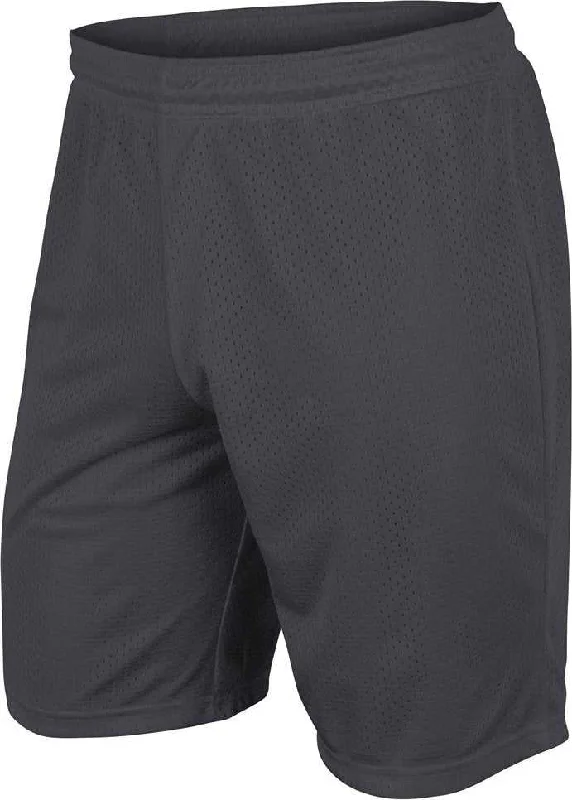 Summer Shorts for Women-Champro BBS55 Dynamic Tricot Men's and Youth Mesh Short - Charcoal