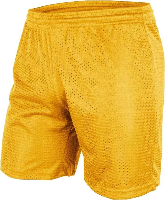 Performance Cargo Shorts-Champro BBS557 Dynamic Tricot Men's Mesh Short 7" - Gold