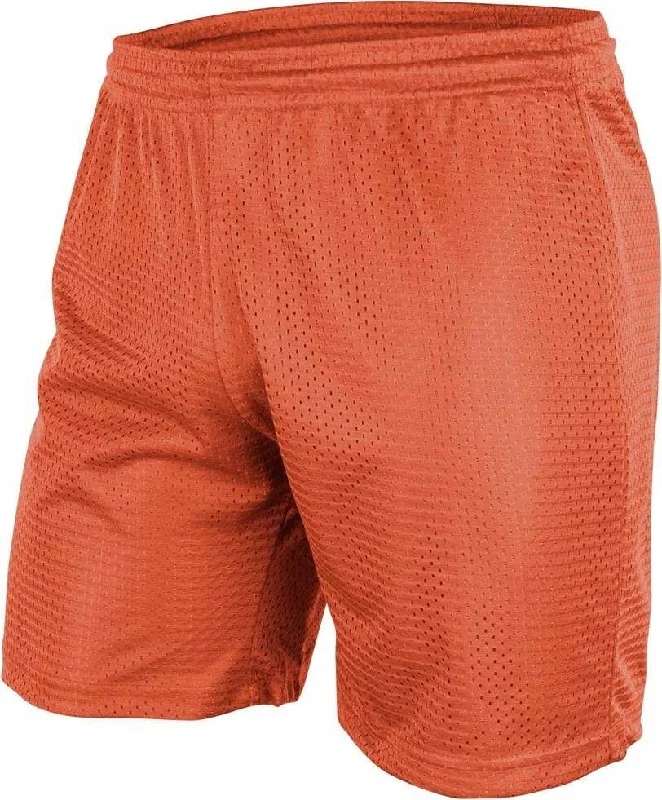 Knee-Length Shorts-Champro BBS557 Dynamic Tricot Men's Mesh Short 7" - Orange