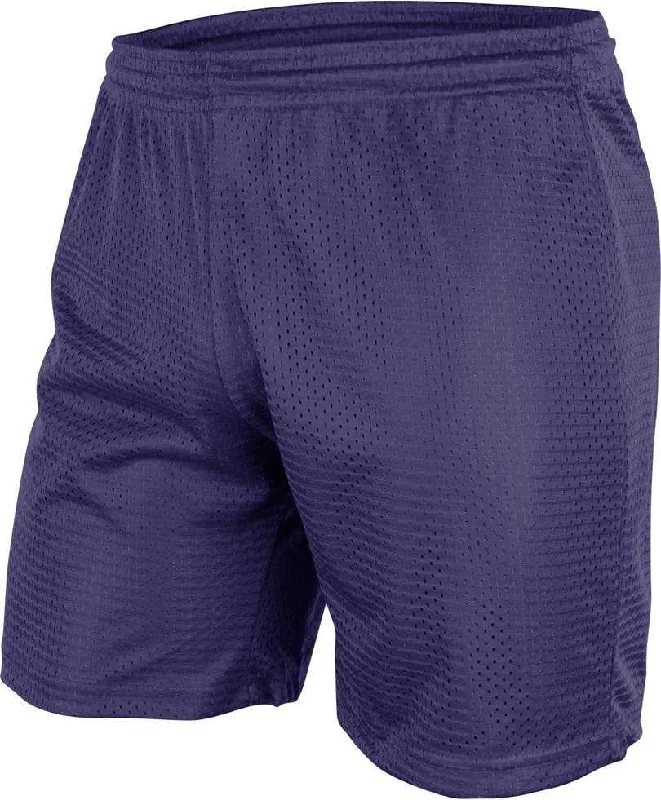 Mid-Length Shorts-Champro BBS557 Dynamic Tricot Men's Mesh Short 7" - Purple