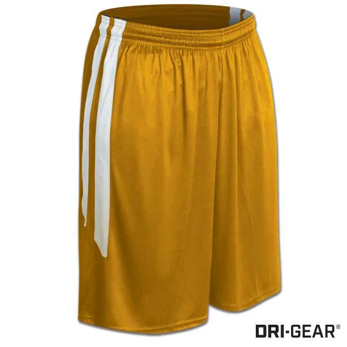 Compression Shorts for Running-Champro BBS9 Dri-Gear Muscle Basketball Short - Gold White