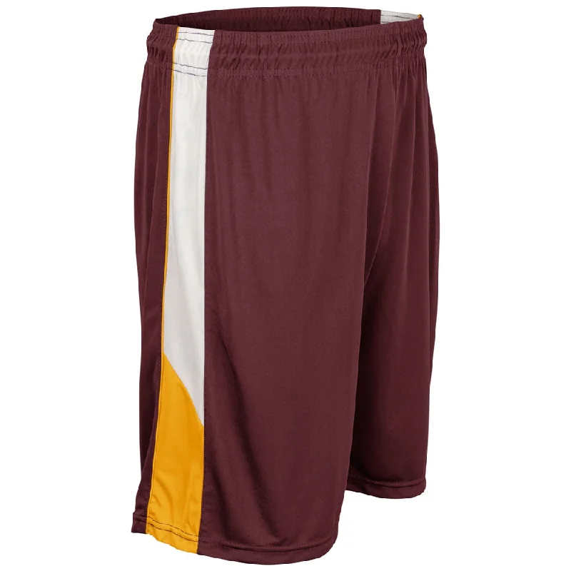 MAROON/GOLD/WHITE