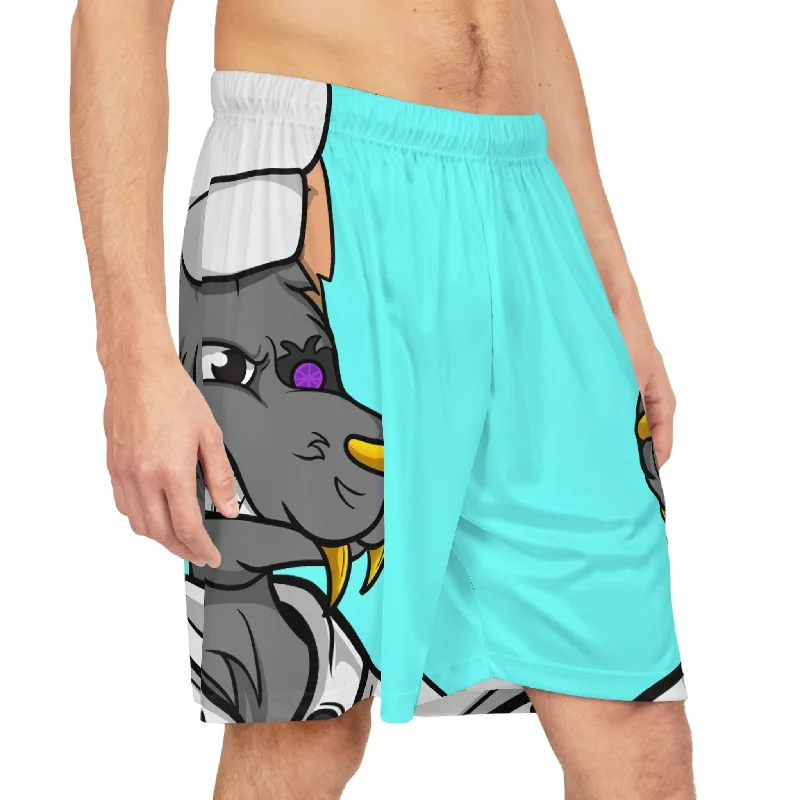 Yoga Shorts for Women-Chief Chef Cook Wolf Werewolve Cyborg Basketball Shorts