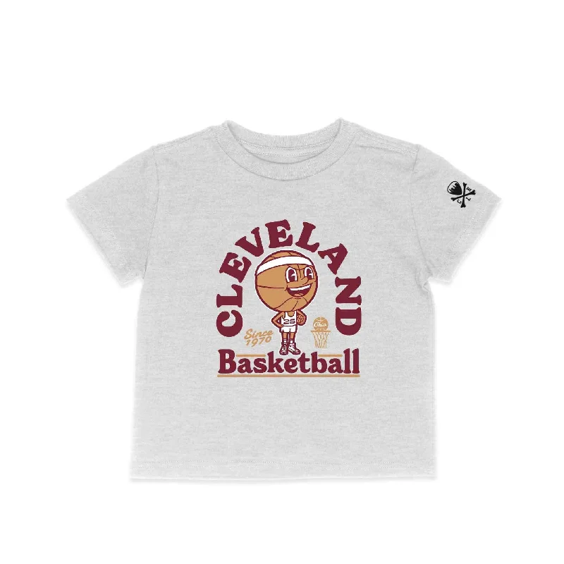 T-Shirt for Holidays-Cleveland Basketball Mascot - Toddler Crew T-shirt