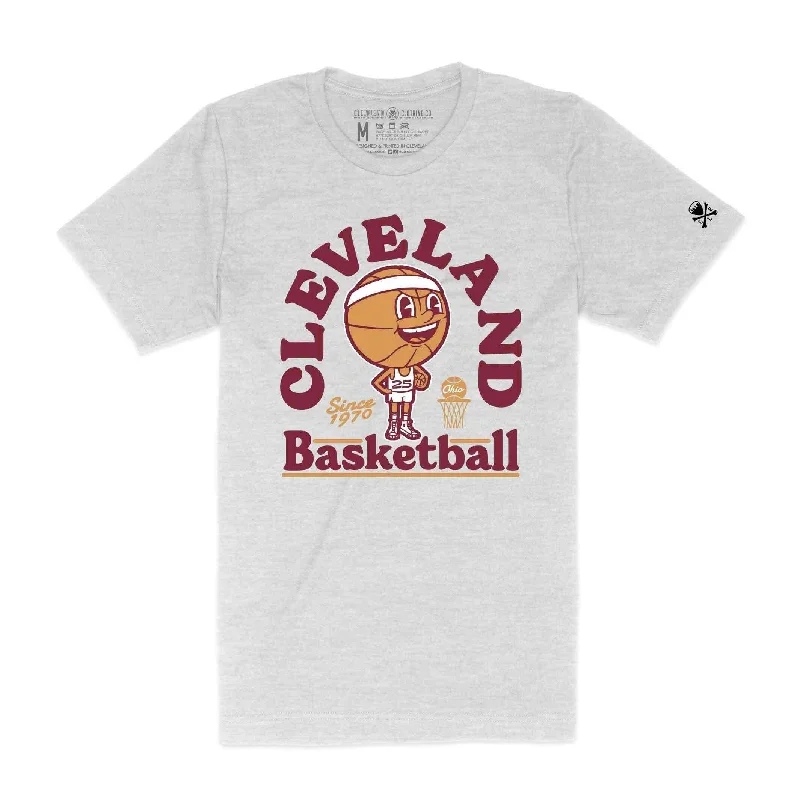 T-Shirt for Concerts-Cleveland Basketball Mascot - Unisex Crew T-Shirt