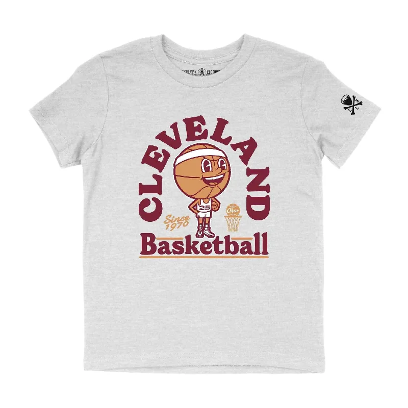 T-Shirt with Your Design-Cleveland Basketball Mascot - Youth Crew T-Shirt