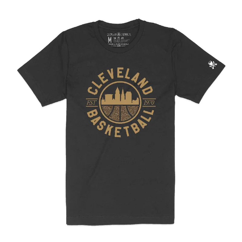 Vintage T-Shirt-Cleveland Basketball Seal - Unisex Crew T-Shirt