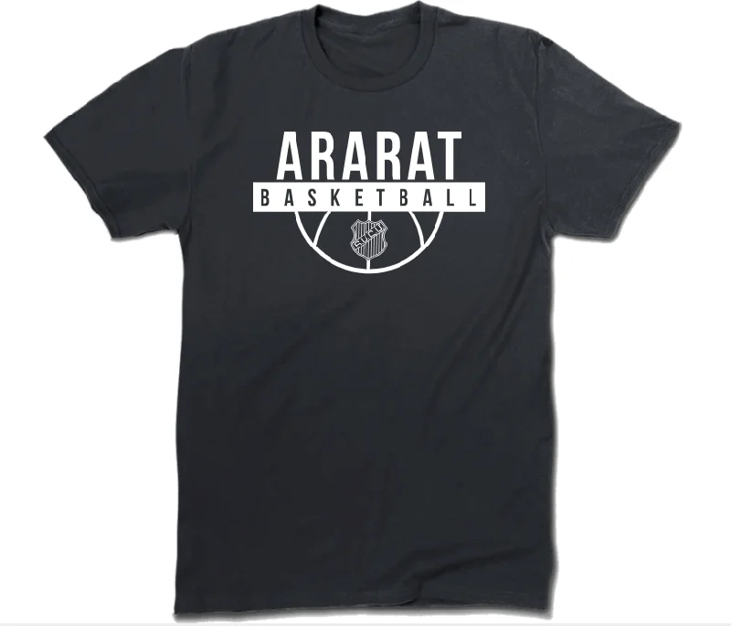 Running T-Shirt-ARARAT basketball 2024 one color design black color T-shirt