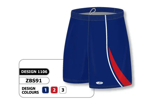 Shorts with Adjustable Drawstrings-Athletic Knit Custom Sublimated Basketball Short Design 1106