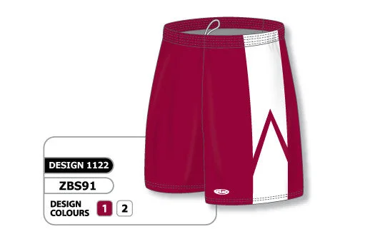 Custom Shorts-Athletic Knit Custom Sublimated Basketball Short Design 1122