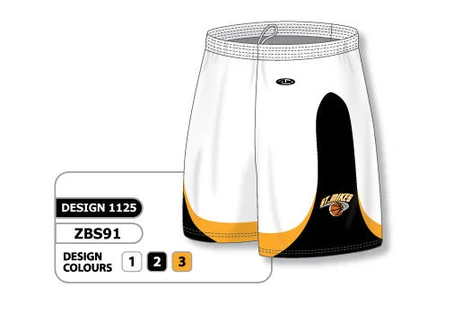 Performance Shorts for Athletes-Athletic Knit Custom Sublimated Basketball Short Design 1125