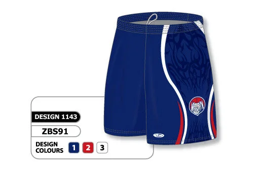 Spring Shorts-Athletic Knit Custom Sublimated Basketball Short Design 1143