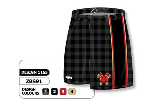 Stretchable Shorts-Athletic Knit Custom Sublimated Basketball Short Design 1165