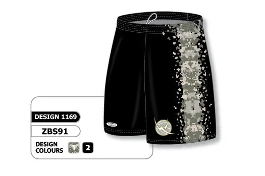 Patterned Shorts-Athletic Knit Custom Sublimated Basketball Short Design 1169