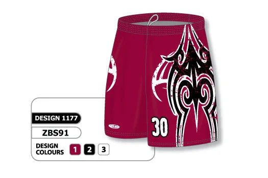 Compression Shorts-Athletic Knit Custom Sublimated Basketball Short Design 1177