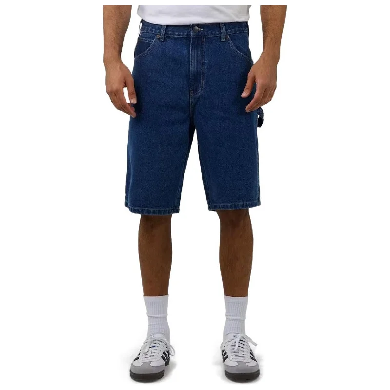 Breathable Shorts-Dickies 11 Inch Carpenter Shorts Washed Indigo