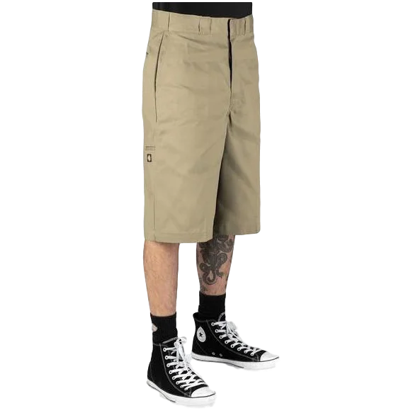 Fitted Shorts for Men-Dickies 13 Inch Multi Short Khaki