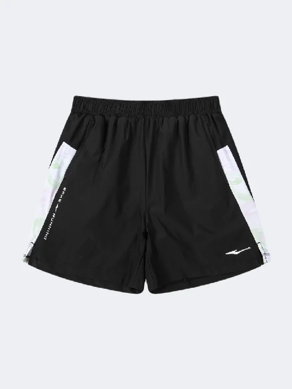 Casual Shorts for Summer-Erke Knitted Kids-Girls Training Short Black/White