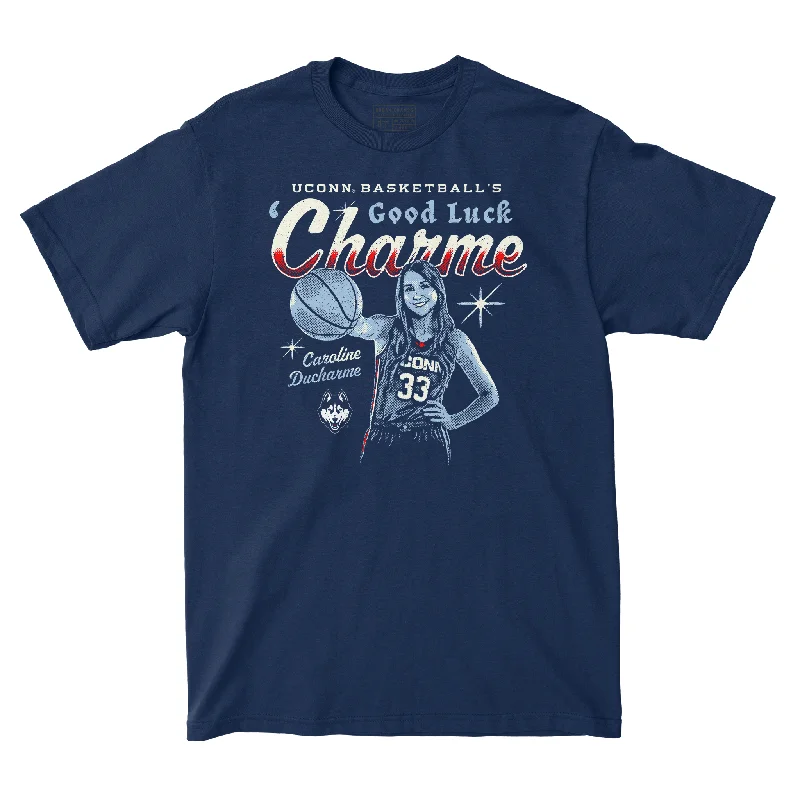 T-Shirt for Independence Day-EXCLUSIVE RELEASE: Caroline Ducharme Lucky Charme Navy Tee