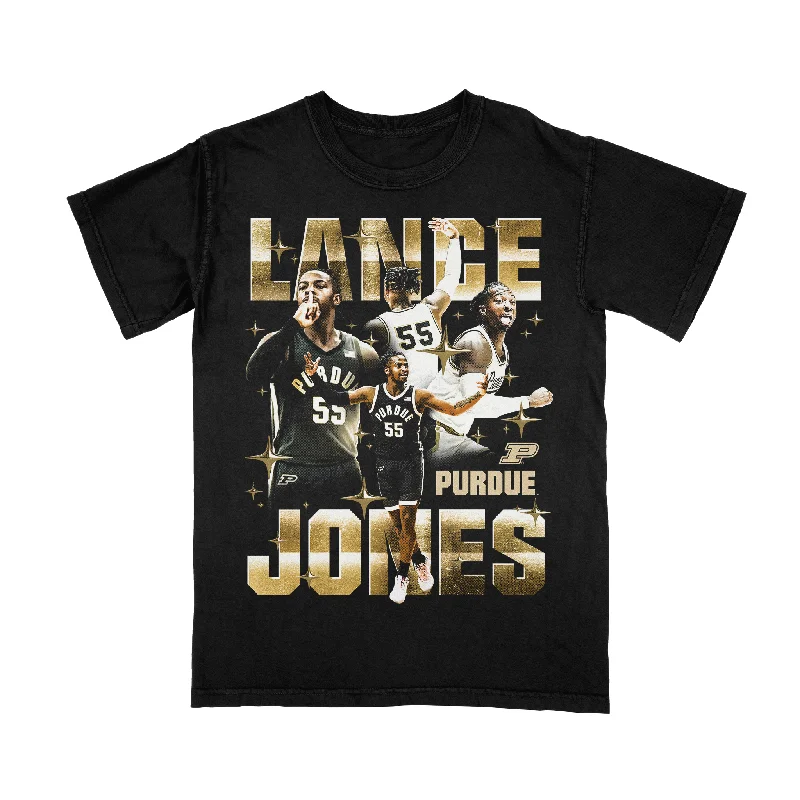 Custom Logo T-Shirt-EXCLUSIVE RELEASE: Lance Jones Graphic Black Tee