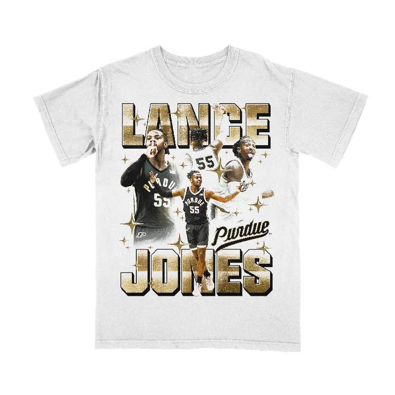 T-Shirt with Art Prints-EXCLUSIVE RELEASE: Lance Jones Graphic White Tee