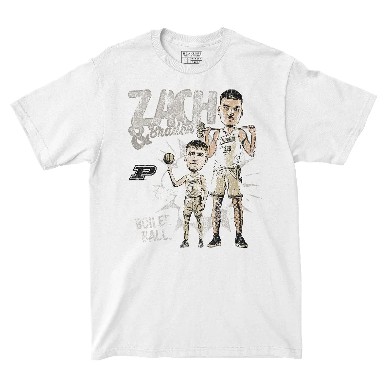 T-Shirt for Gym-EXCLUSIVE RELEASE: Zach & Braden Cartoon White Tee