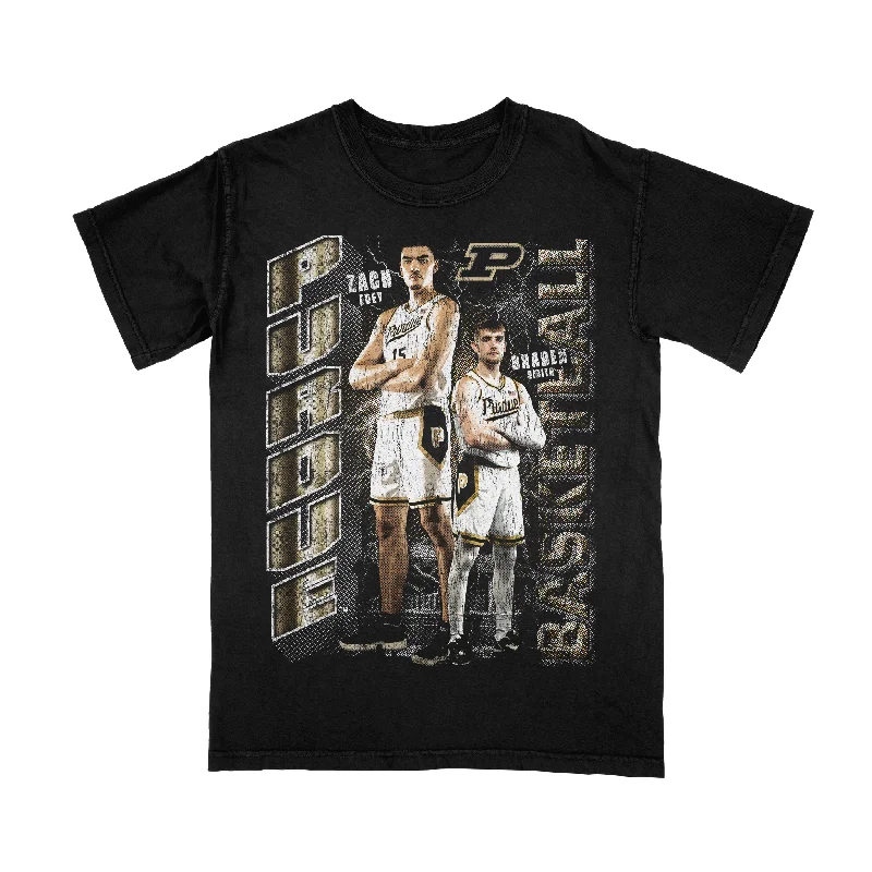 Running T-Shirt-EXCLUSIVE RELEASE: Zach & Braden Graphic Black Tee