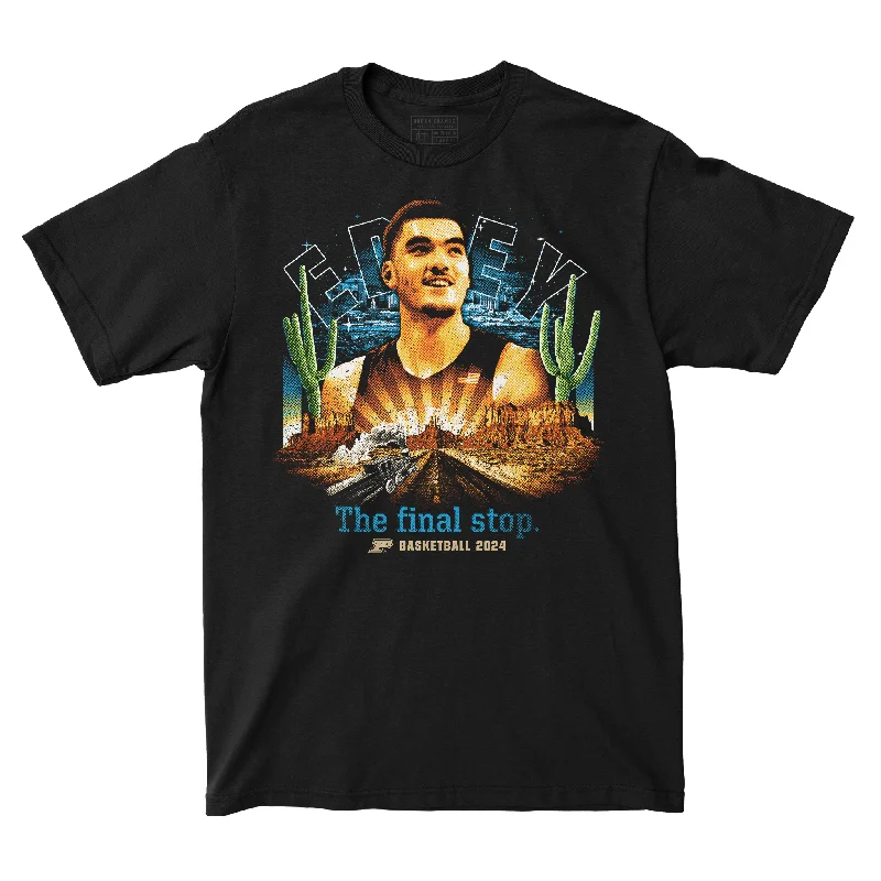 Eco-Conscious T-Shirt-EXCLUSIVE RELEASE - Zach Edey's Final Stop Tee