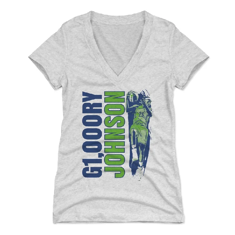 T-Shirt with Embroidery-Glory Johnson 1000 B