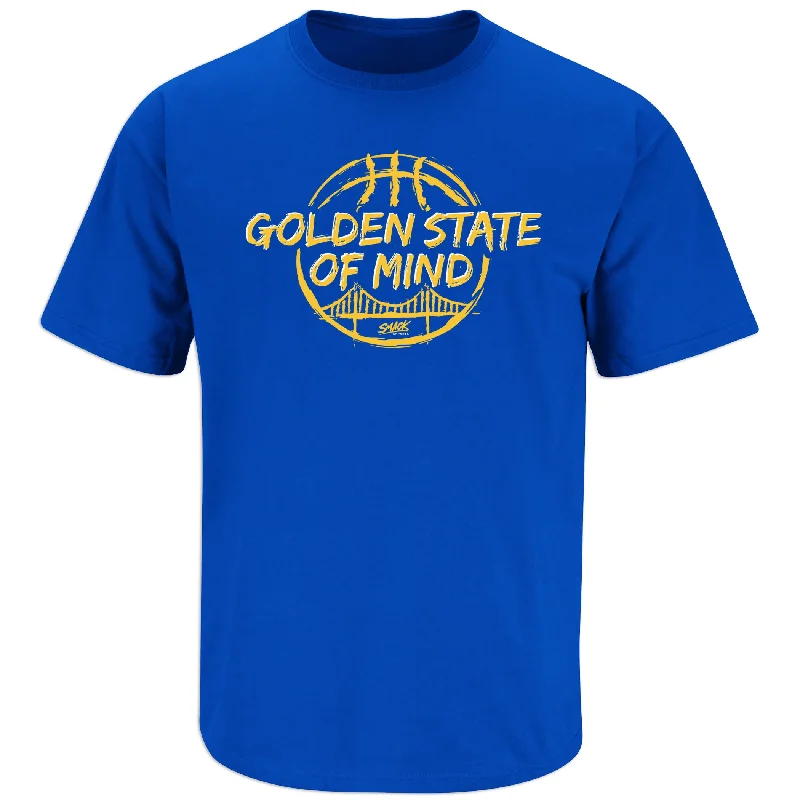 T-Shirt for Winter-Golden State of Mind T-Shirt for Golden Basketball Fans (SM-5XL)