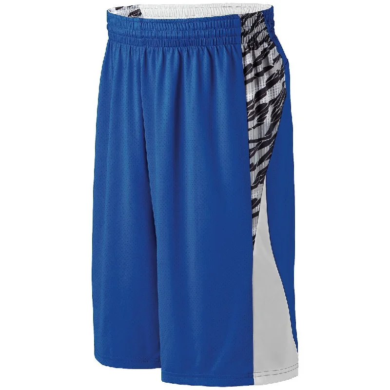 Men’s Casual Shorts for Summer-High Five Adult Printed Campus Reversible Basketball Shorts