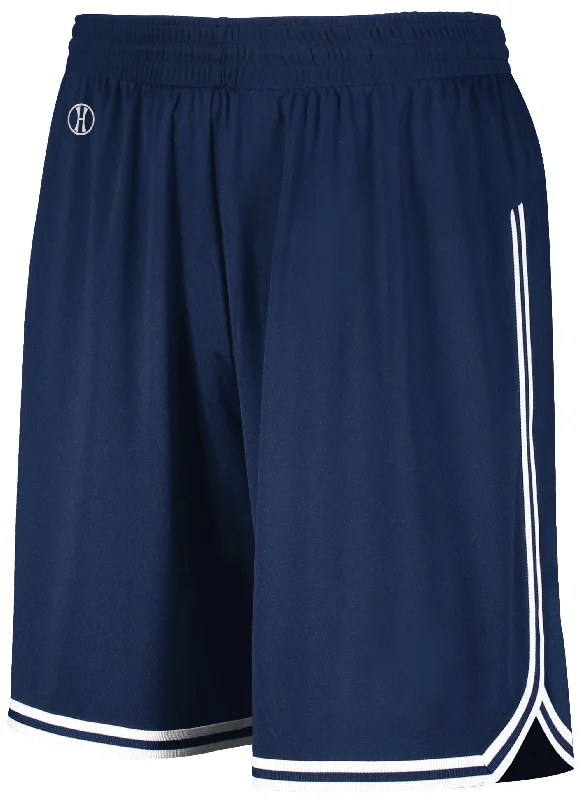 Knee-Length Shorts-Holloway Adult Retro Basketball Shorts