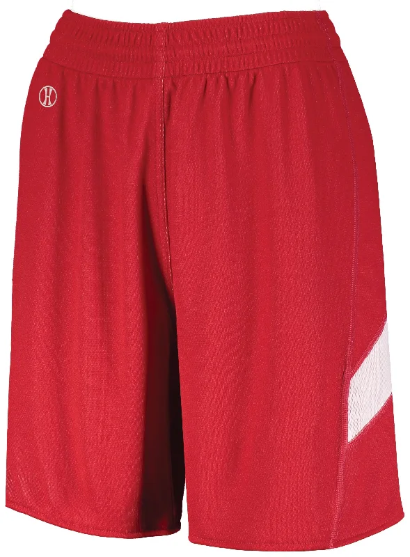 High-Waisted Running Shorts-Holloway Women's Dual-Side Single Ply Basketball Shorts