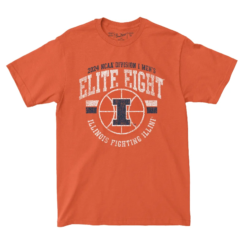 T-Shirt for Weekends-Illinois MBB 2024 Elite Eight T-shirt by Retro Brand