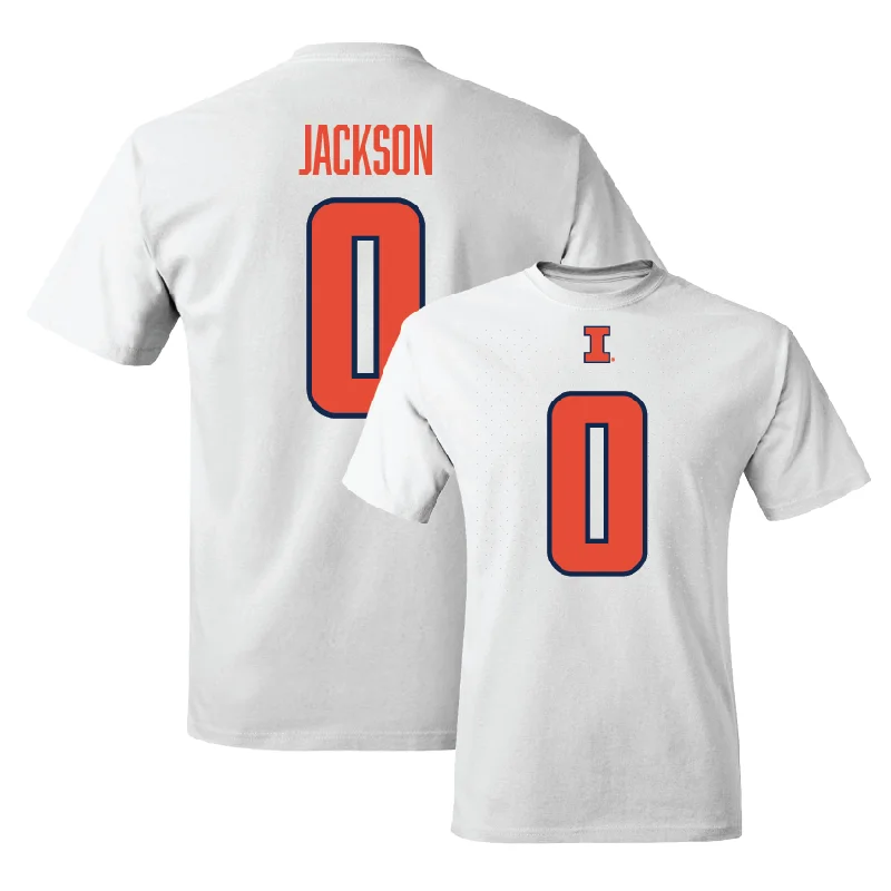 Custom Logo T-Shirt-Illinois White Shirsey Comfort Colors Tee - Camille Jackson