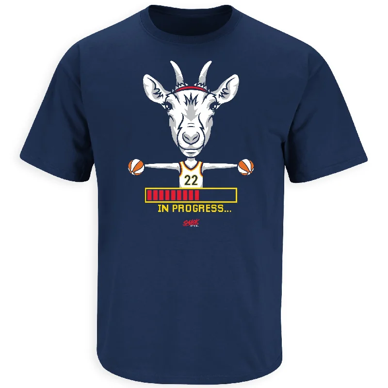 T-Shirt with Superhero Logos-Goat In Progress T-Shirt for Indiana Basketball Fans (SM-5XL)