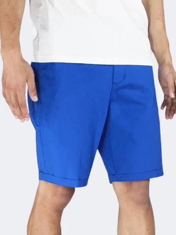 Stylish High-Waisted Shorts-Islandhaze Salvador Men Lifestyle Short Royal Blue