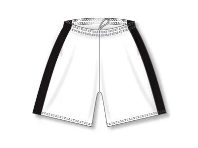 Bike Shorts-Athletic Knit Ladies Two-Tone Basketball Game Shorts