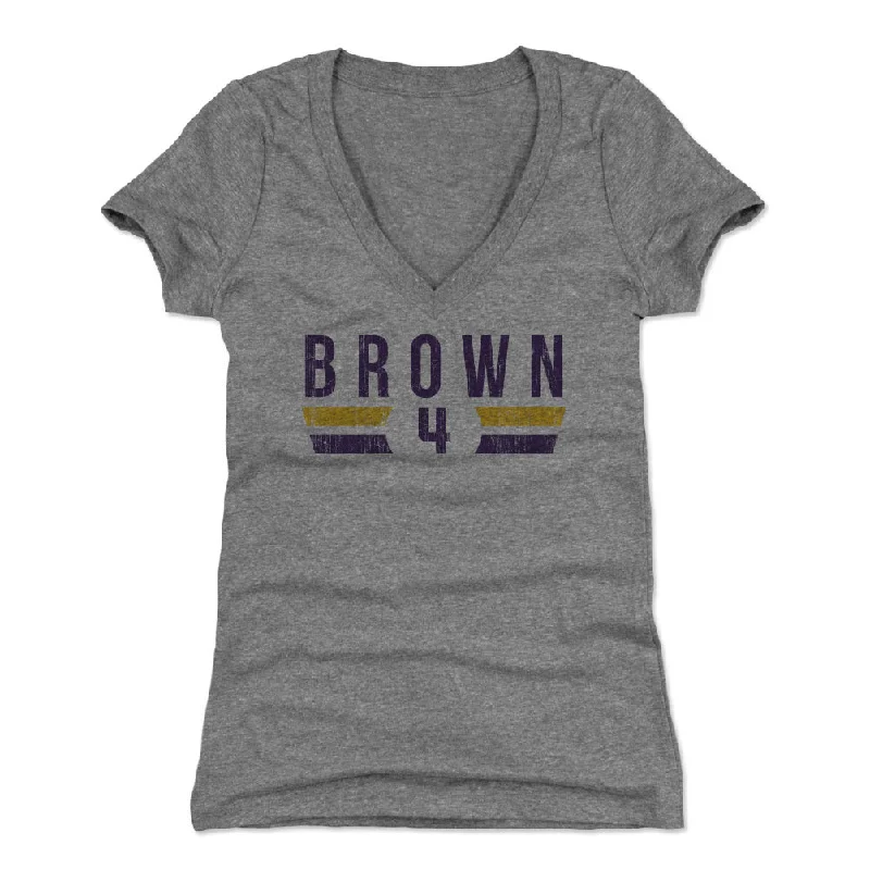 Graphic Printed T-Shirt for Women-Lexie Brown Los Angeles Font