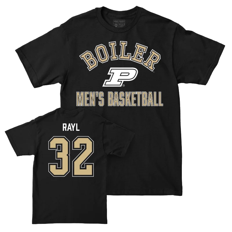 T-Shirt with TV Show Themes-Men's Basketball Black Classic Tee - Jace Rayl | #32