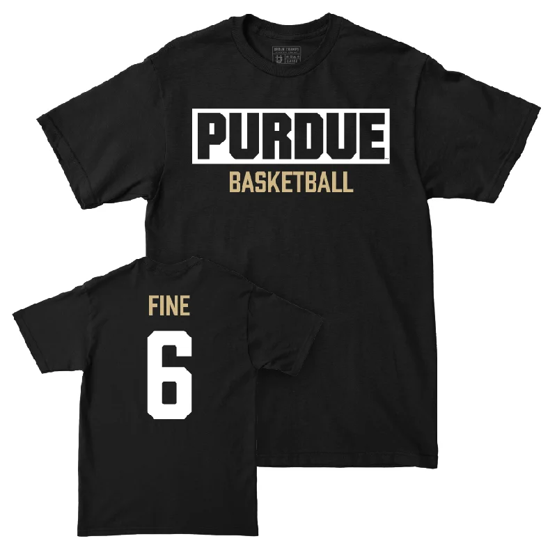 T-Shirt for Seasonal Fashion-Men's Basketball Black Staple Tee  - Aaron Fine