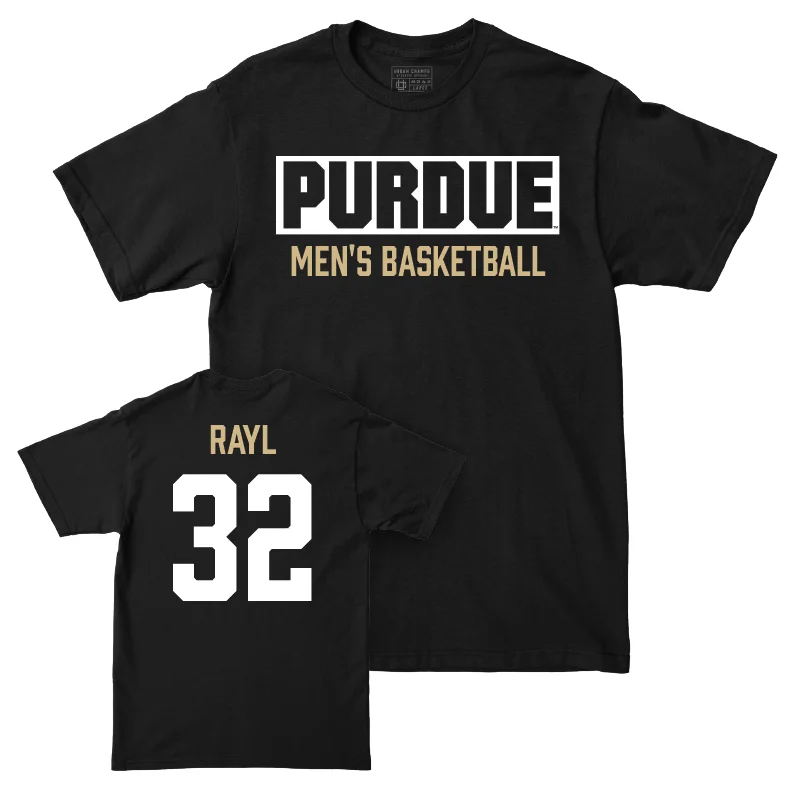 Custom T-Shirt-Men's Basketball Black Staple Tee - Jace Rayl | #32