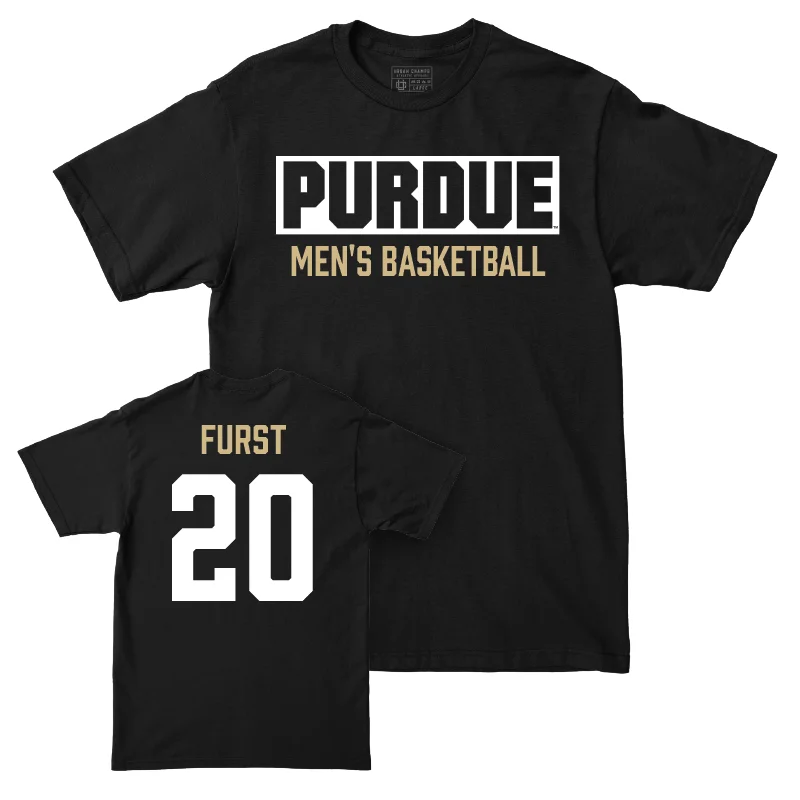 Eco-Friendly T-Shirt-Men's Basketball Black Staple Tee - Joshua Furst | #20