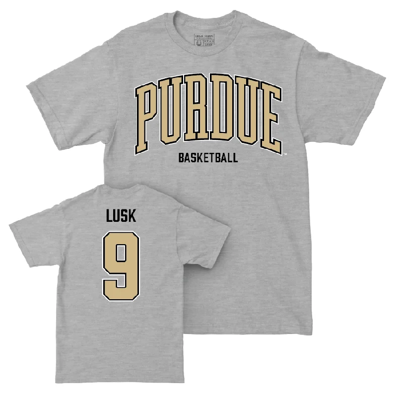 Team T-Shirt-Men's Basketball Sport Grey Arch Tee  - Jack Lusk